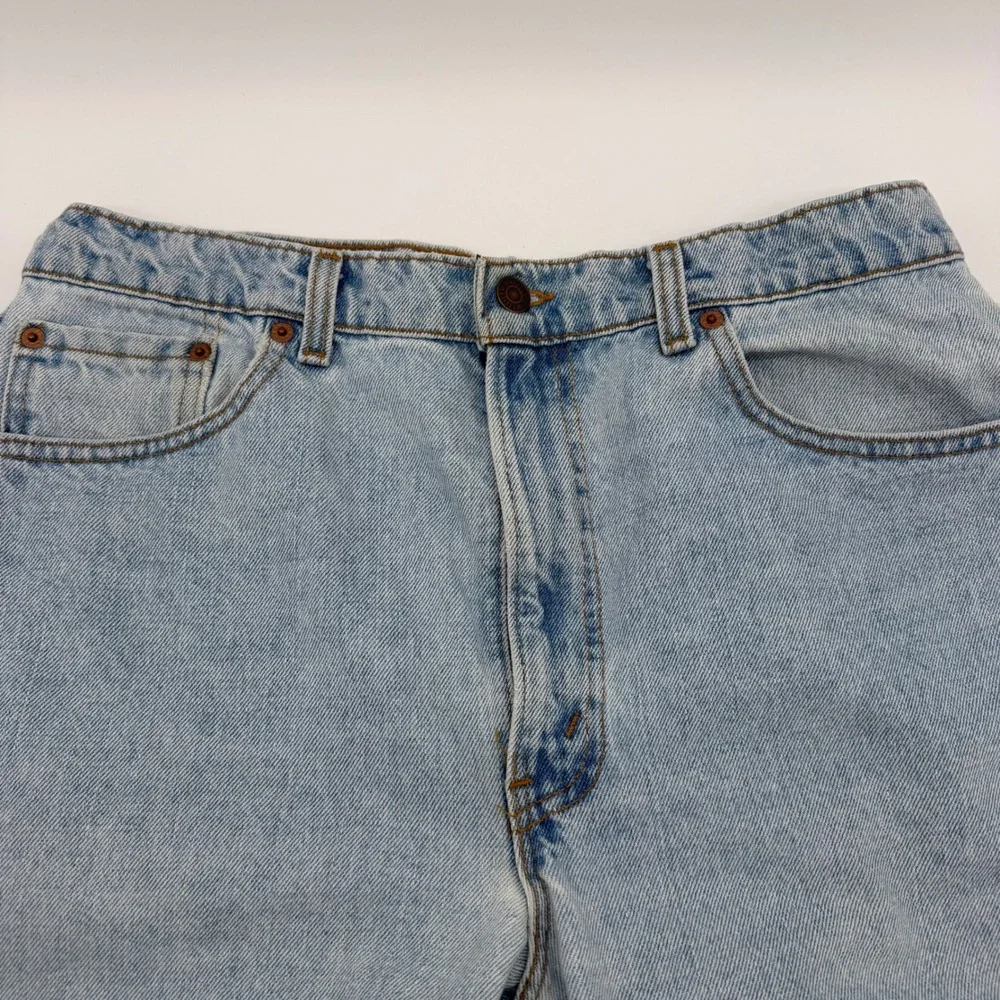 Vintage Levi's 505 Jeans 36x36 USA Made Light Wash‎ Straight Leg Distressed
